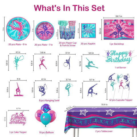 Yingoto gymnastics cake topper adds a charming focal point to the cake.