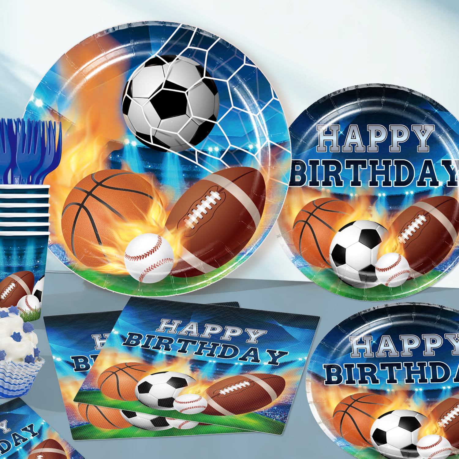 Yingoto cupcake toppers unify treats with cohesive party decor.