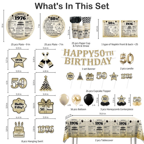 Yingoto 50th birthday centerpieces create vintage-style tables