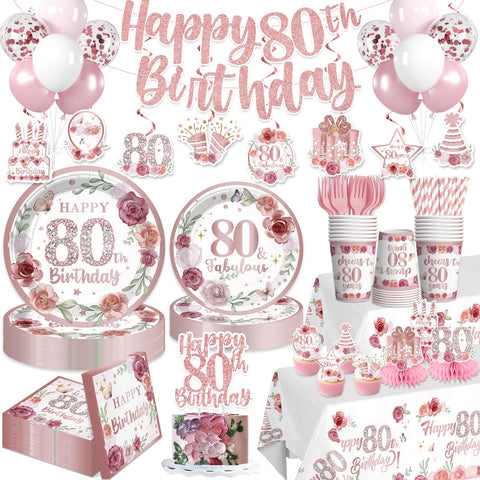 Yingoto 80th birthday banner for a festive backdrop