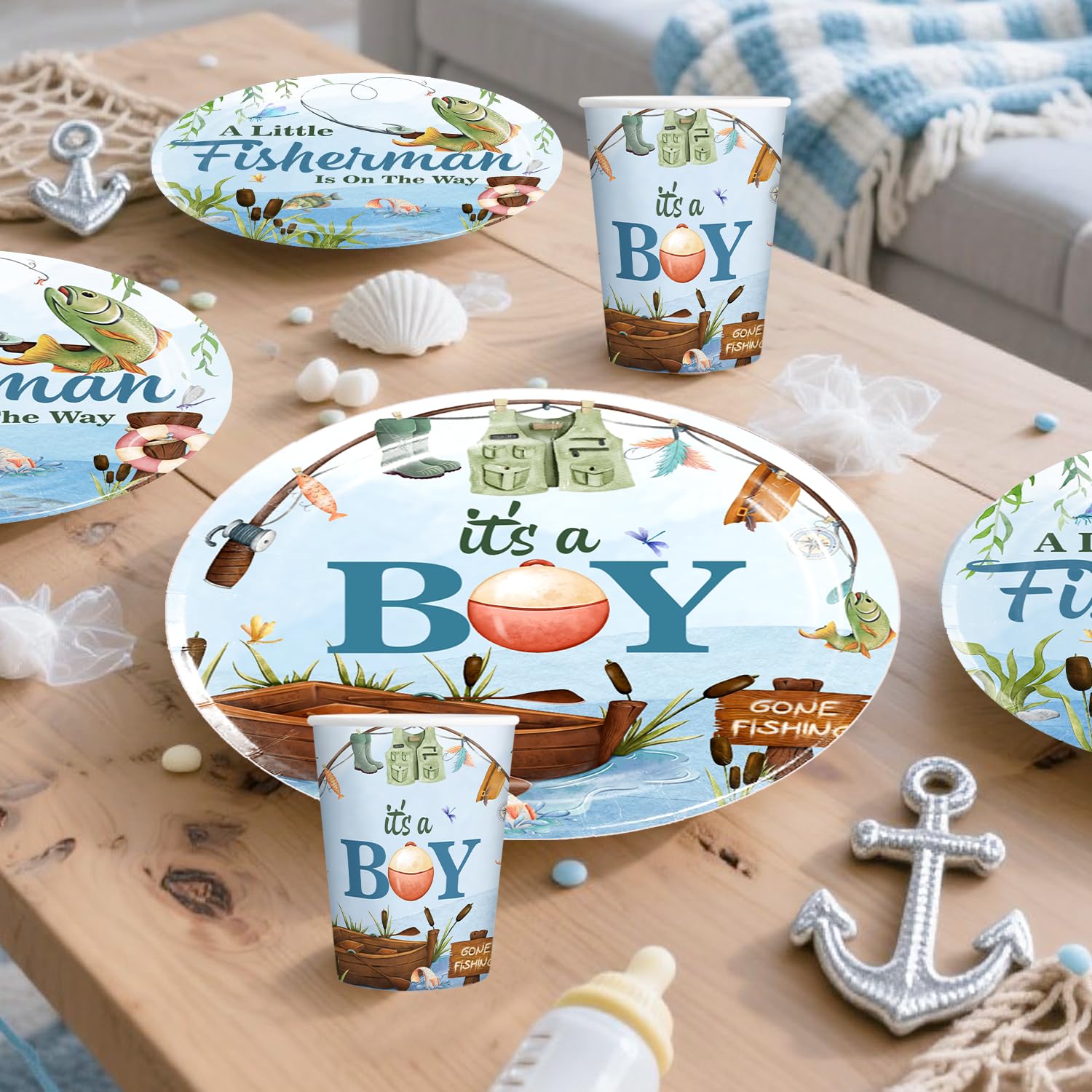 Yingoto balloons set creates a festive fishing-themed atmosphere