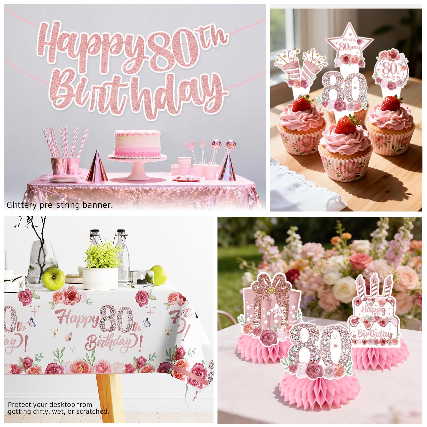 Yingoto cake topper and cupcake toppers for a focal point