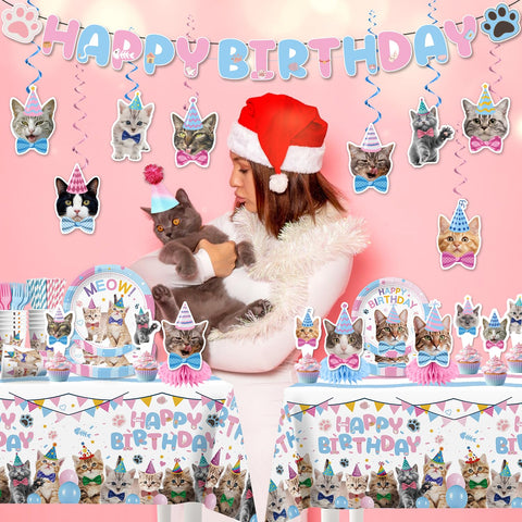 Yingoto cat napkins help quick cleanup during celebrations