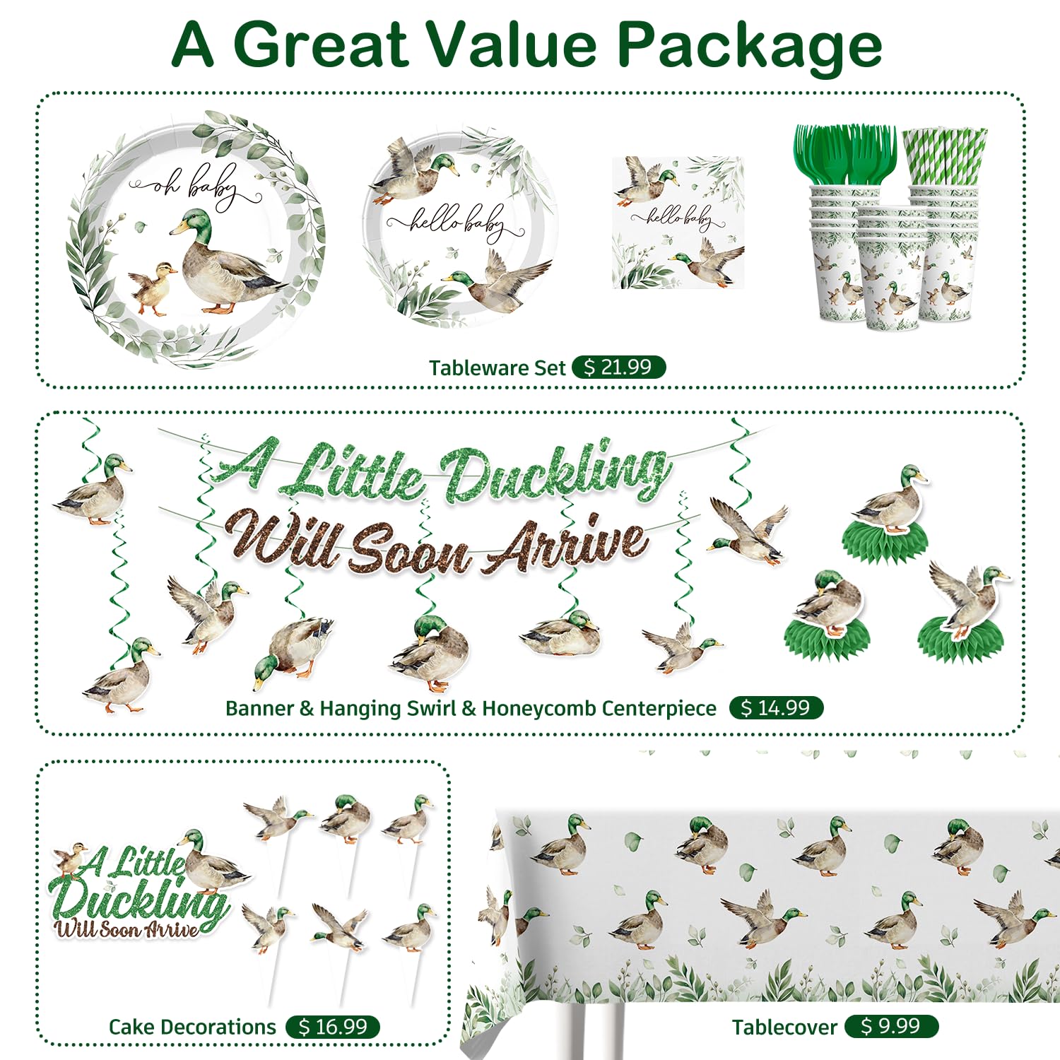 Yingoto duck cake topper creates a charming dessert centerpiece
