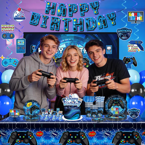 Yingoto backdrop decor creates a photo-worthy gaming scene.