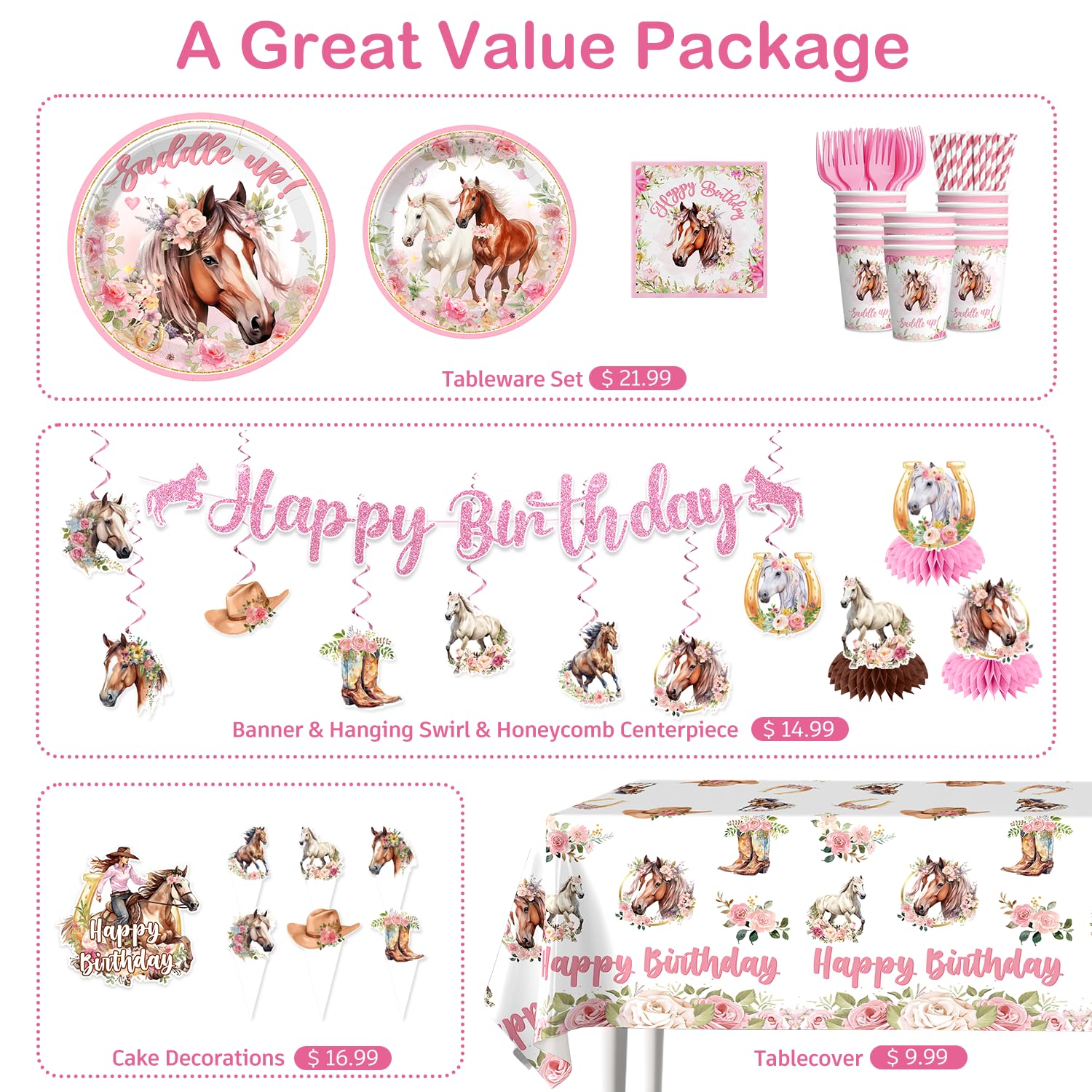 Yingoto horse backdrop creates a photo-worthy focal point for guests.