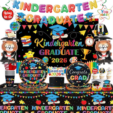 Yingoto Kindergarten Graduation banner for festive photos and stage decor.
