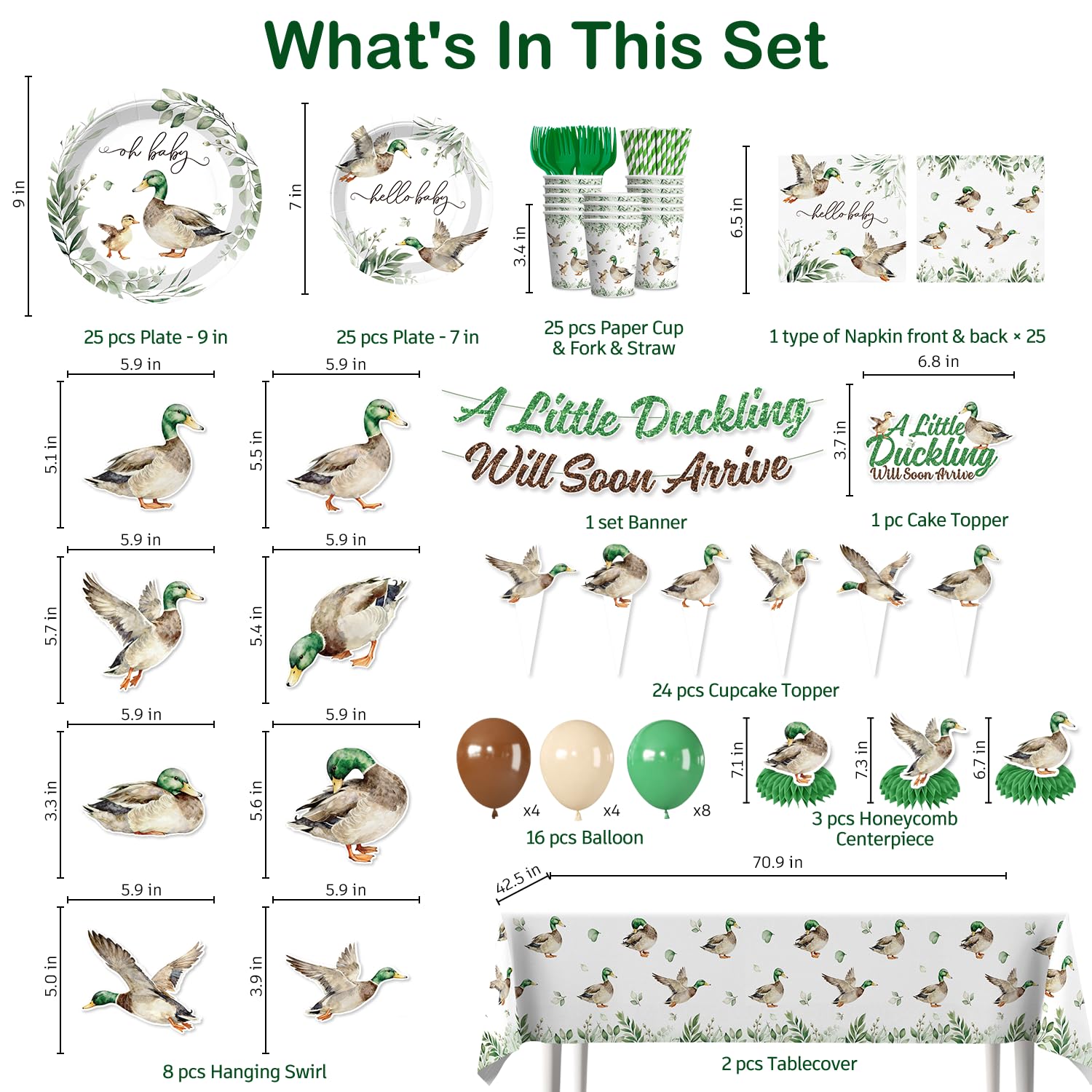 Yingoto mallard duck hanging swirls decorate the ceiling with whimsy