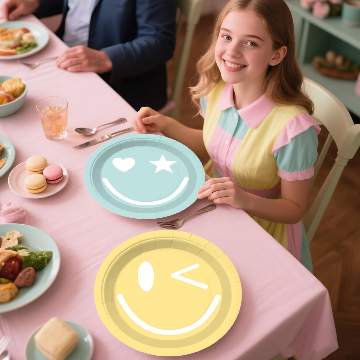 Yingoto pastel napkins for soft decoration and mess control.