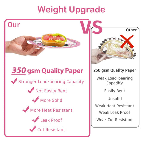 Yingoto pink movie night tableware set supports easy party dining