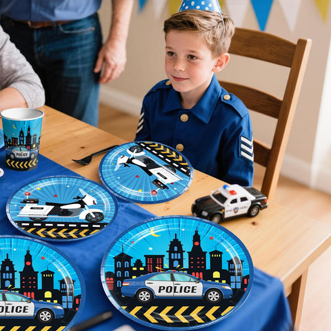 Yingoto police plates 9-inch provide sturdy dining and vibrant prints