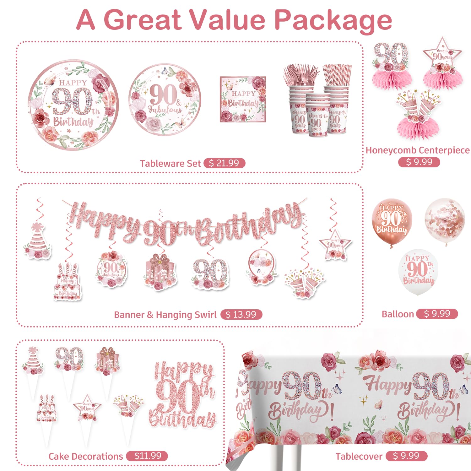 Yingoto rose gold plates 7-inch offer sturdy, food-safe serving with party flair.