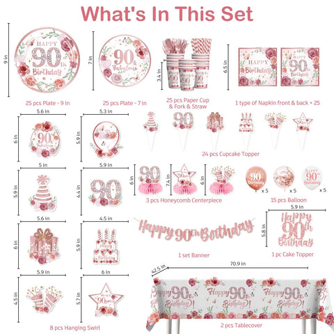 Yingoto rose gold tablecloth provides a cohesive backdrop and easy cleanup.