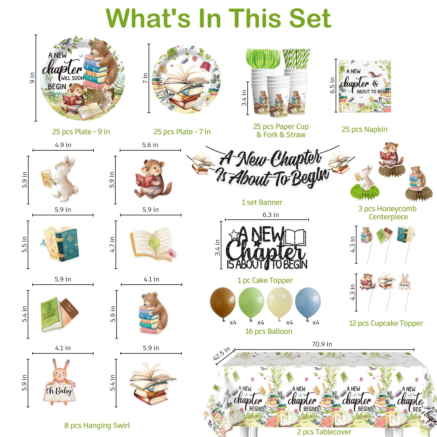Yingoto storybook swirls decor adds movement and whimsy to the party space