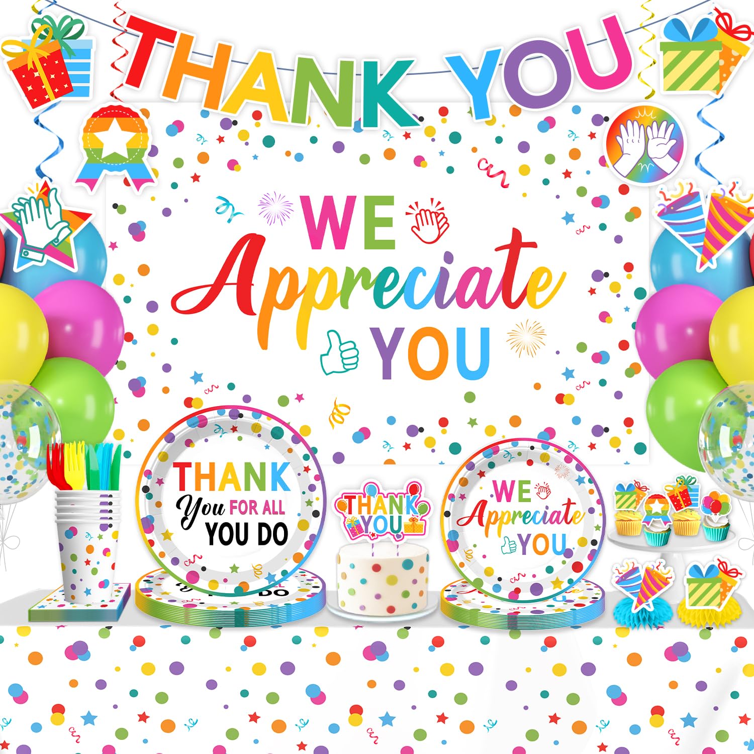 Yingoto teacher appreciation banner for classroom celebrations and photo moments