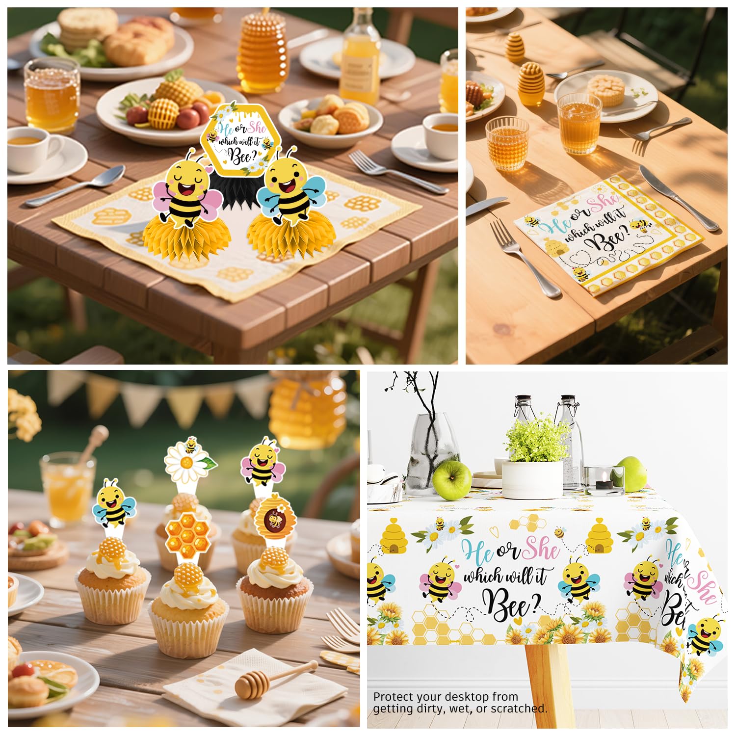 Yingoto What Will Baby Bee straws accompany beverages with flair