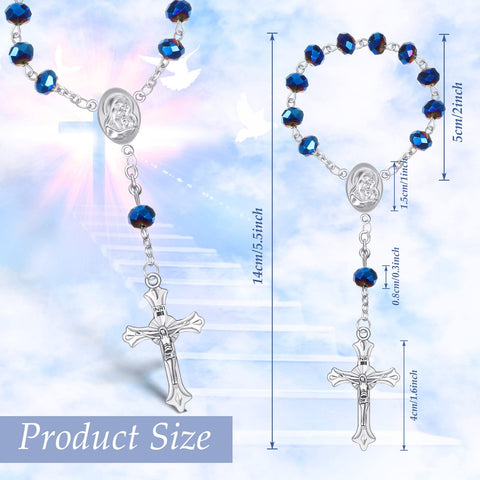 Yinkin rosary shows a silver pendant for a polished keepsake