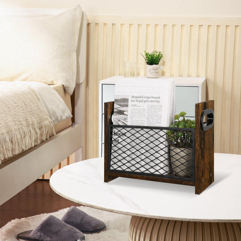 YINMIT lightweight rack keeps magazines neatly arranged in living rooms or study areas.