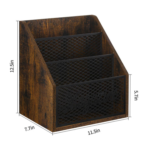 YINMIT Magazine storage basket with neutral finish helping declutter living spaces