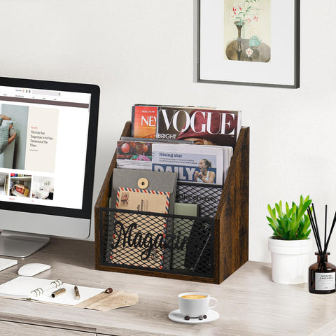 YINMIT Magazine storage basket in floor-standing design from the side