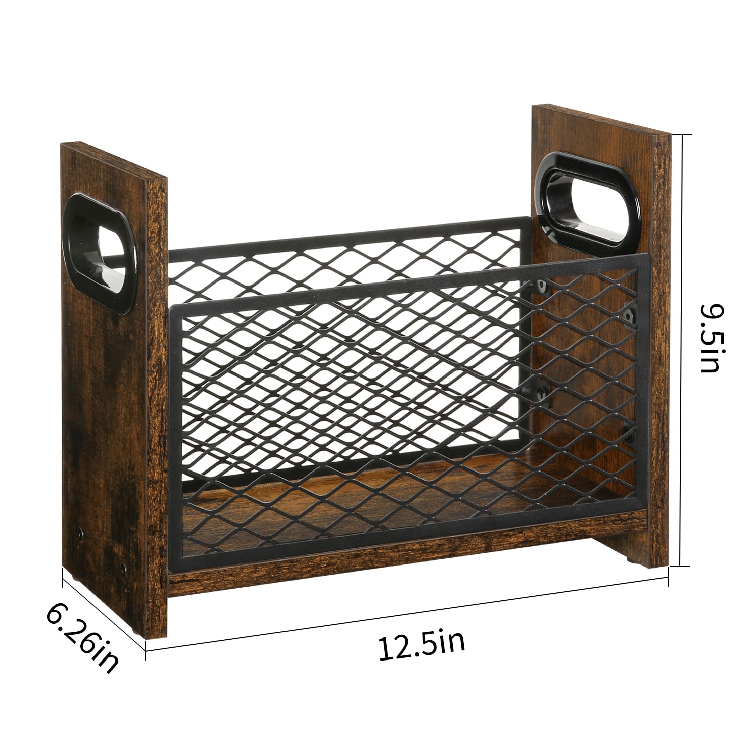 YINMIT portable magazine rack with dual handles for easy relocation.