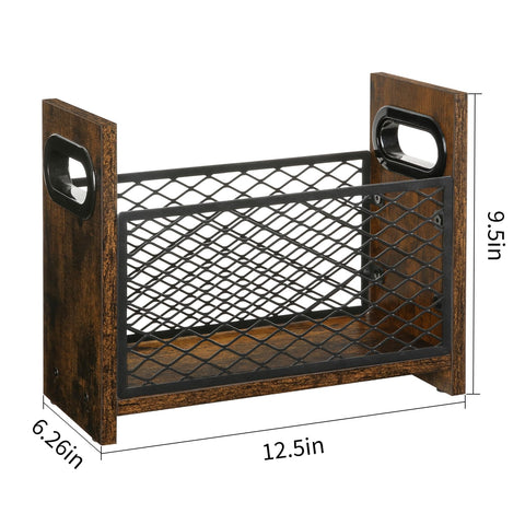 YINMIT portable magazine rack with dual handles for easy relocation.