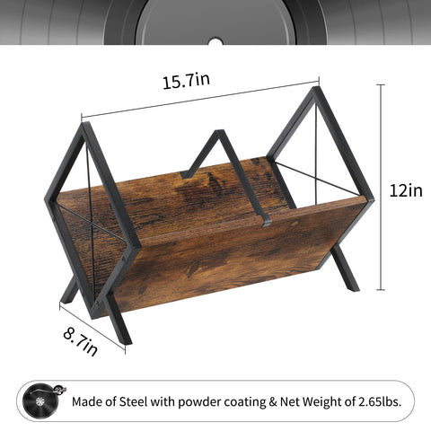 YINMIT retro rustic brown frame combines metal and wood for warm home decor