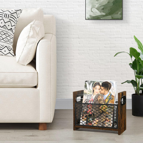 YINMIT compact storage basket for letters and magazines on a study shelf keeps items organized.