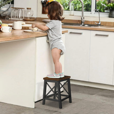 YINMIT Step Stool in living room beside sofa as footrest