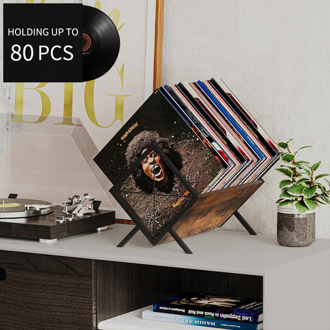 YINMIT vinyl record display with quick assembly for a clutter-free setup