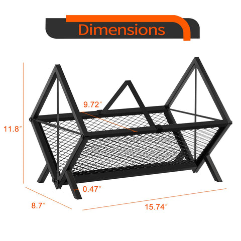 YINMIT iron mesh rack with black finish for modern spaces