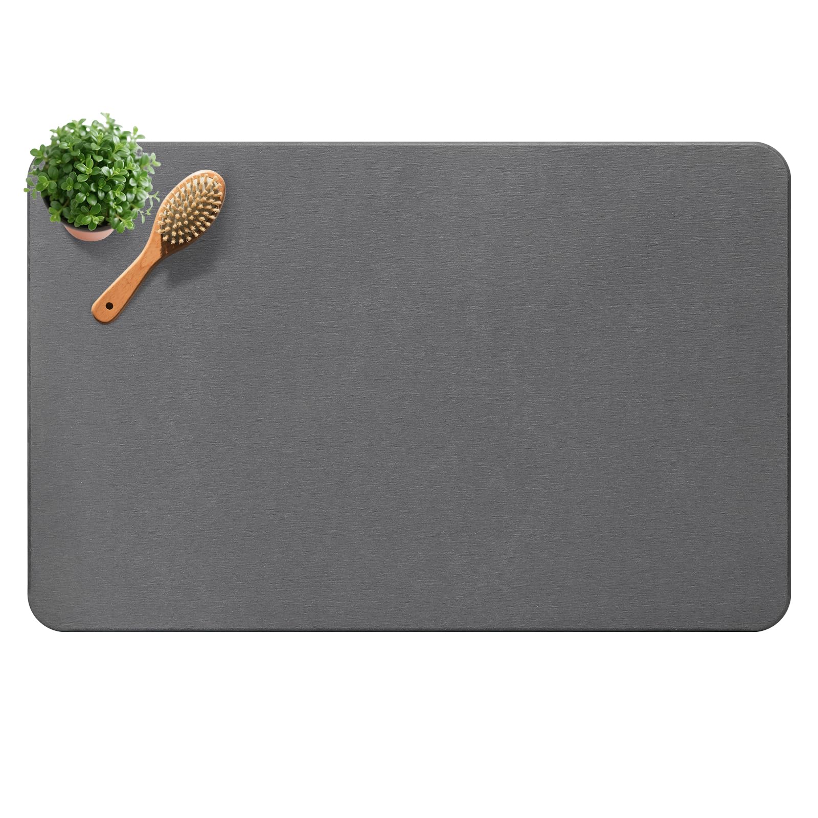 Yinoos diatomite stone bath mat with quick-dry absorption for a drier bathroom.