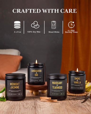 Yinuo Candle smoke vanilla jar evokes warm, inviting atmosphere