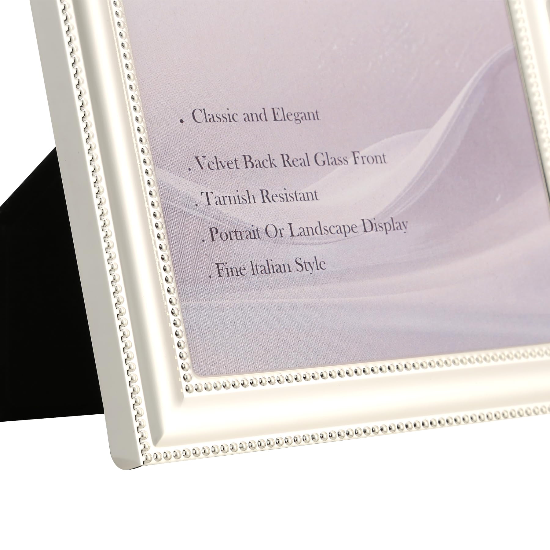 YiPinYin silver-frame-real-glass-front preserves image clarity for cherished memories.