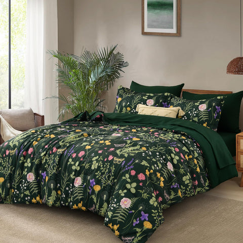 Yiran comforter set close-up showing brushed microfiber texture for cozy sleep.