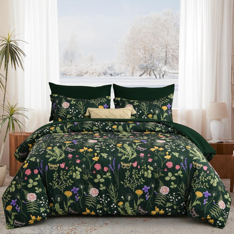 Bedroom setup featuring Yiran floral bedding for inviting rest