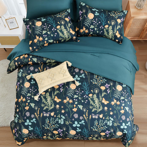 Yiran queen bed-in-a-bag includes essential sheets for a full bedding update.