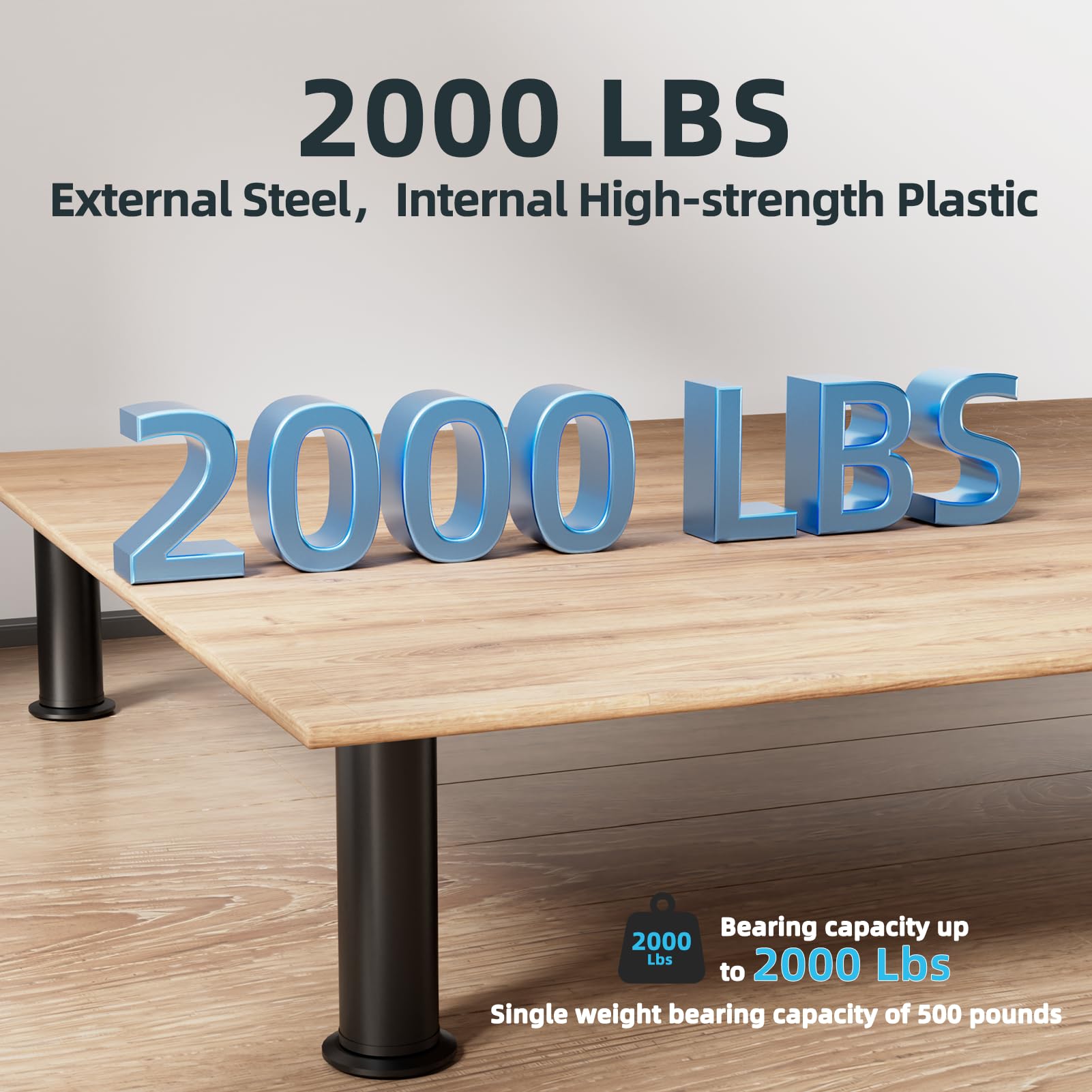 Yireehome anti-slip rubber pads protect floors and prevent movement.