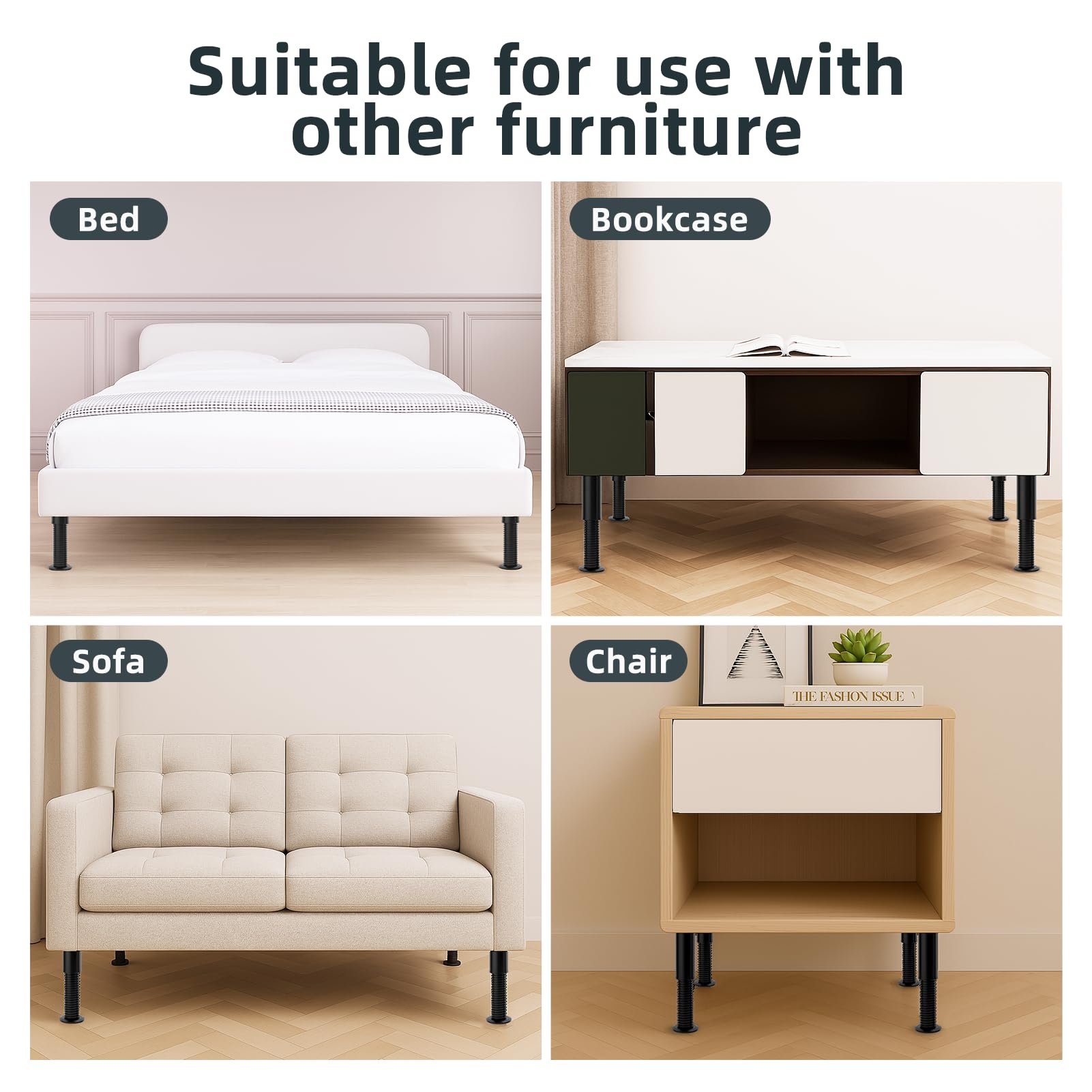 Yireehome six legs with six adapters in the package.