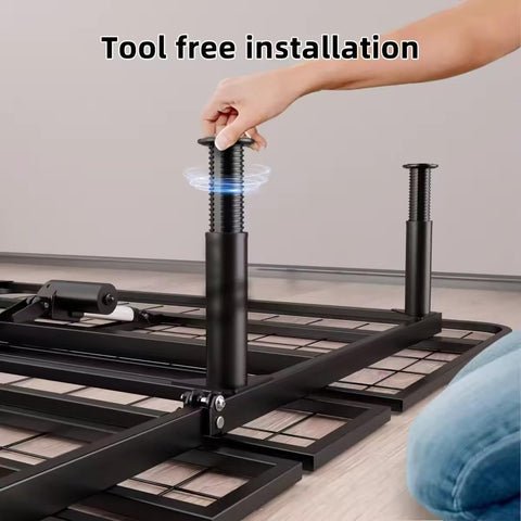 Yireehome under-bed clearance creates extra storage space.