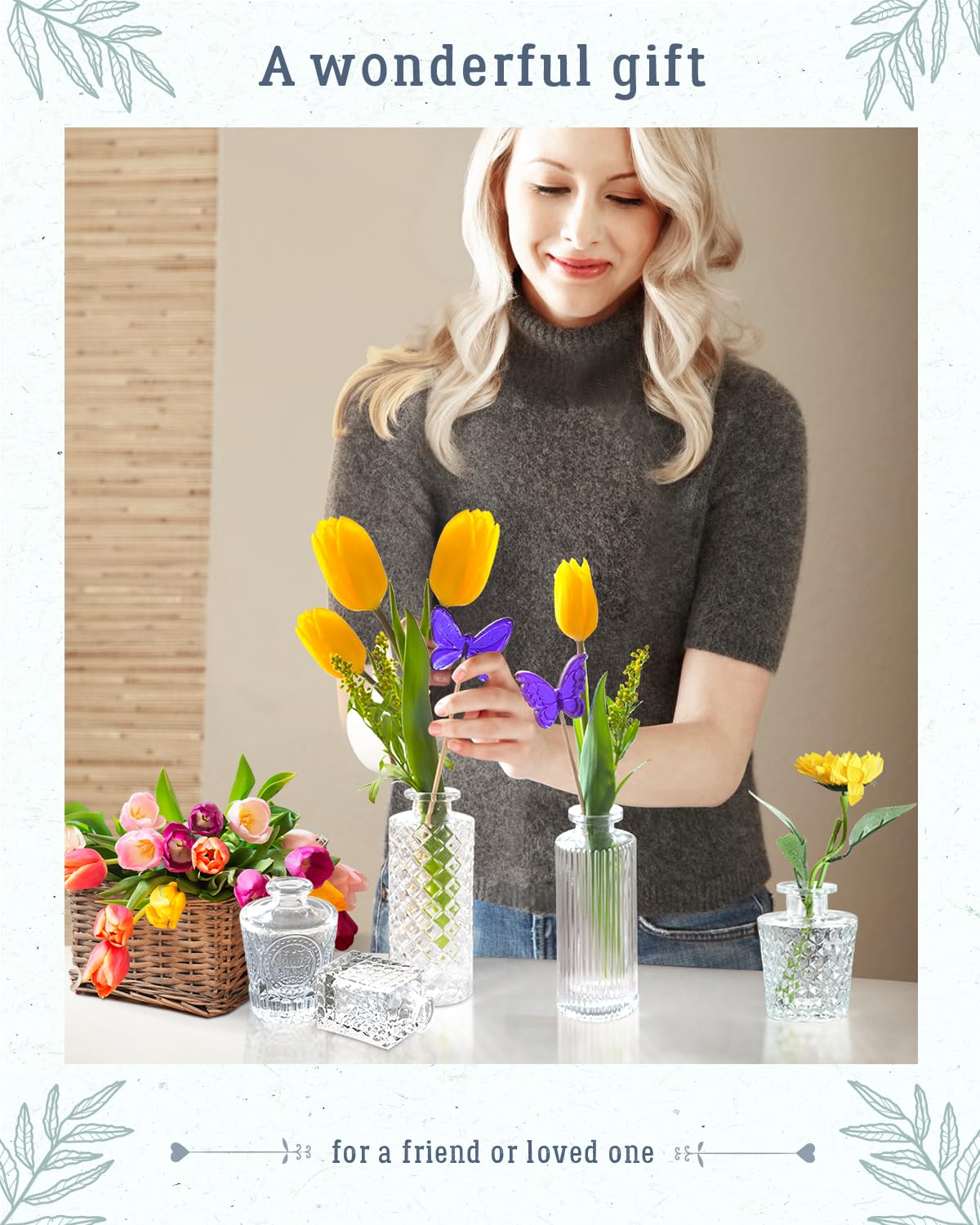 Yirilan gift-pack bud vases, 20pcs, perfect for housewarmings or birthdays.