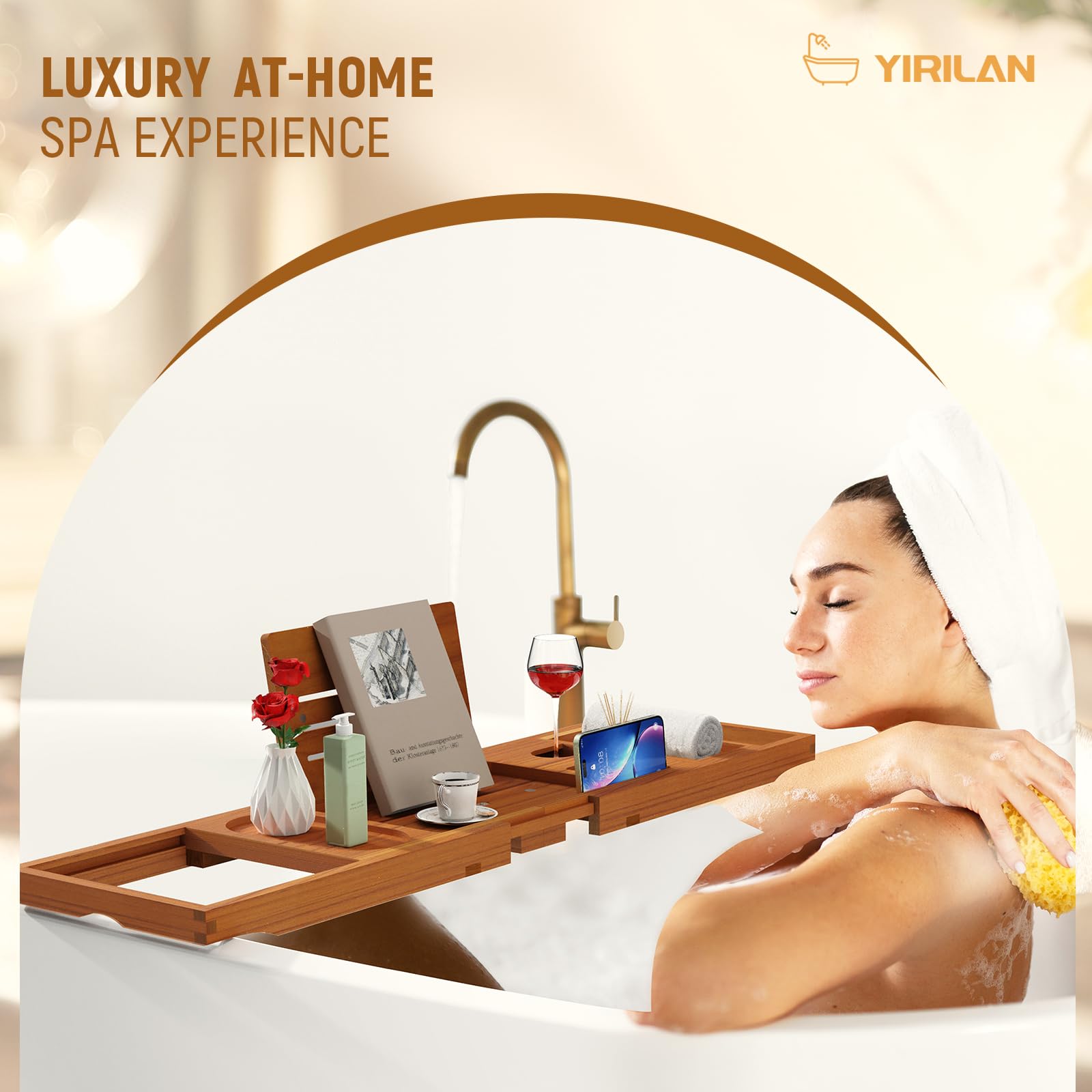 Yirilan includes two removable spa trays for extra organization.