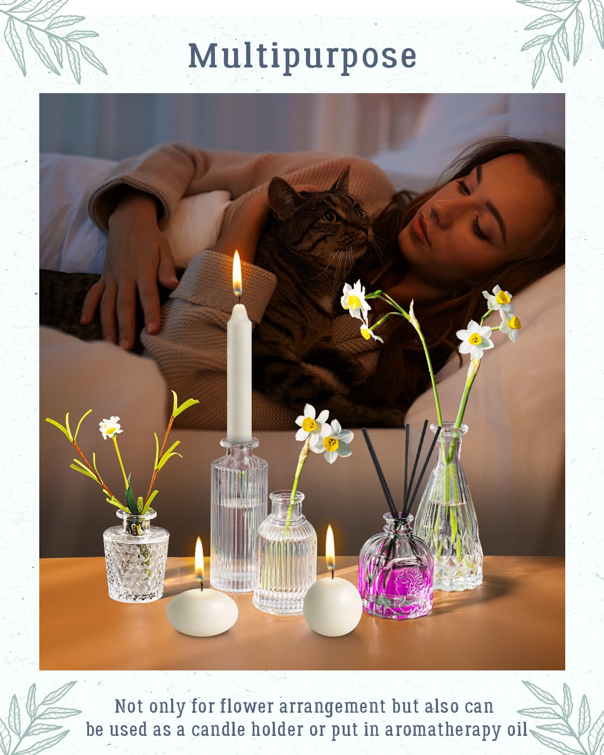 Yirilan durable thickened glass vase resists tipping and scratches.