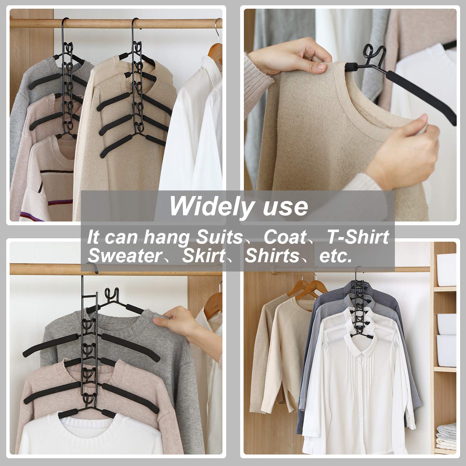 YiSeyruo space-saving closet organization helps maximize small spaces