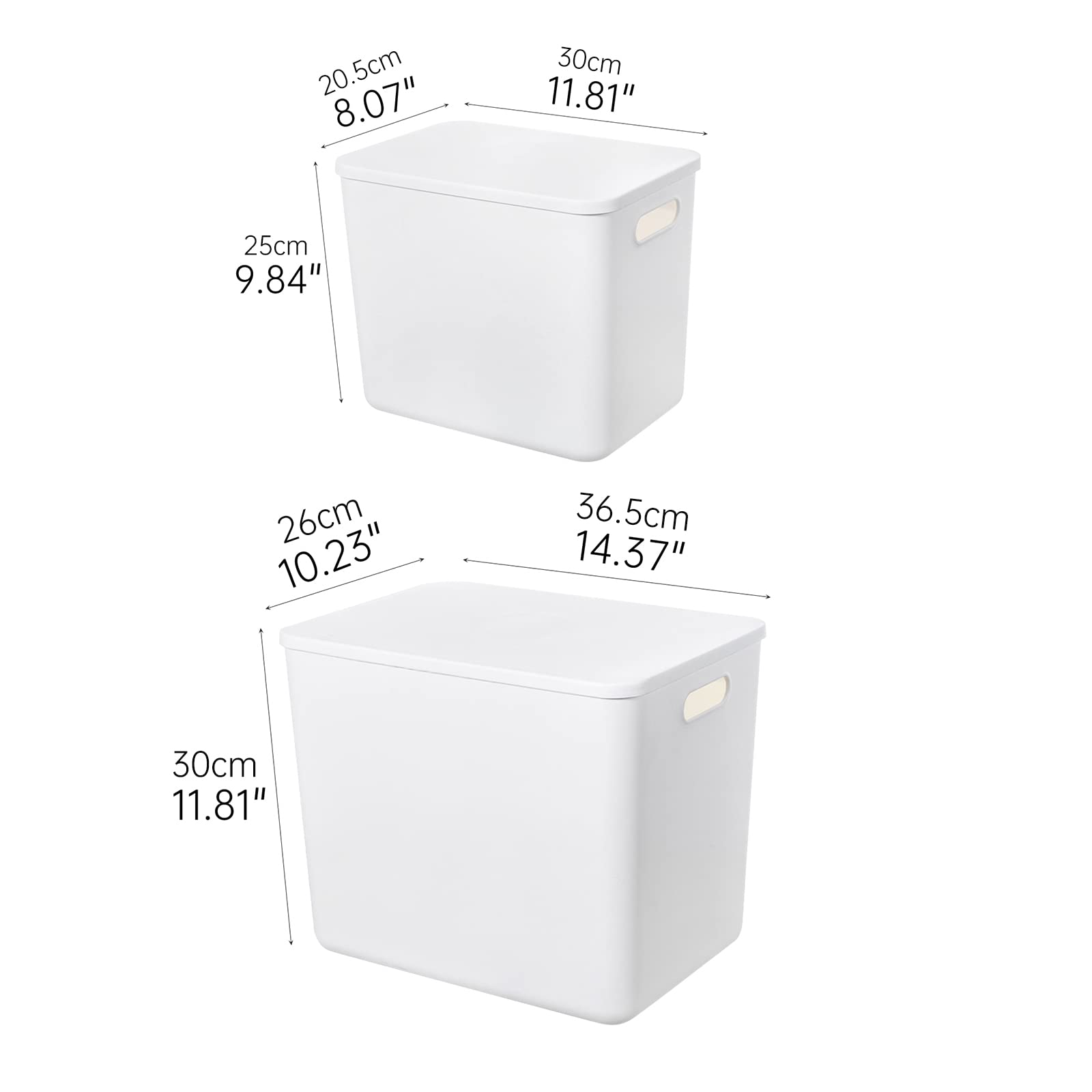 Yishyfier 2L storage basket with lid for small items.