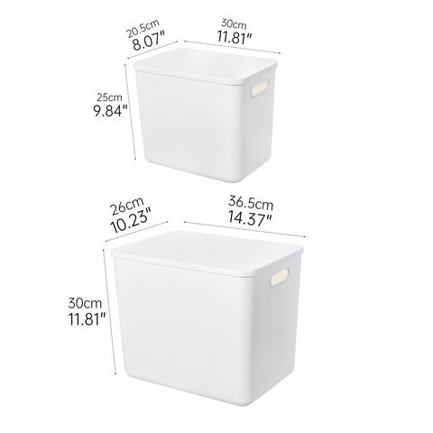 Yishyfier 2L storage basket with lid for small items.