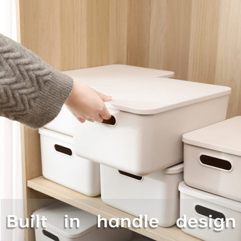 Yishyfier knit-style basket with handles for easy access