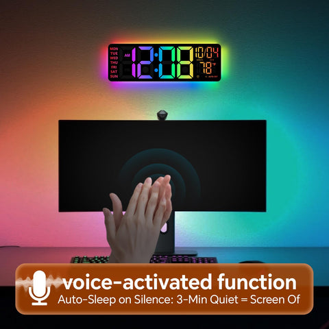 YISILE Bluetooth time sync keeps clock accurate via phone