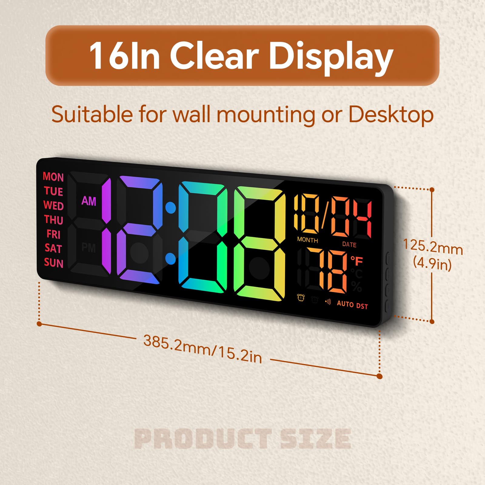 YISILE remote-controlled multicolor display for ambient lighting