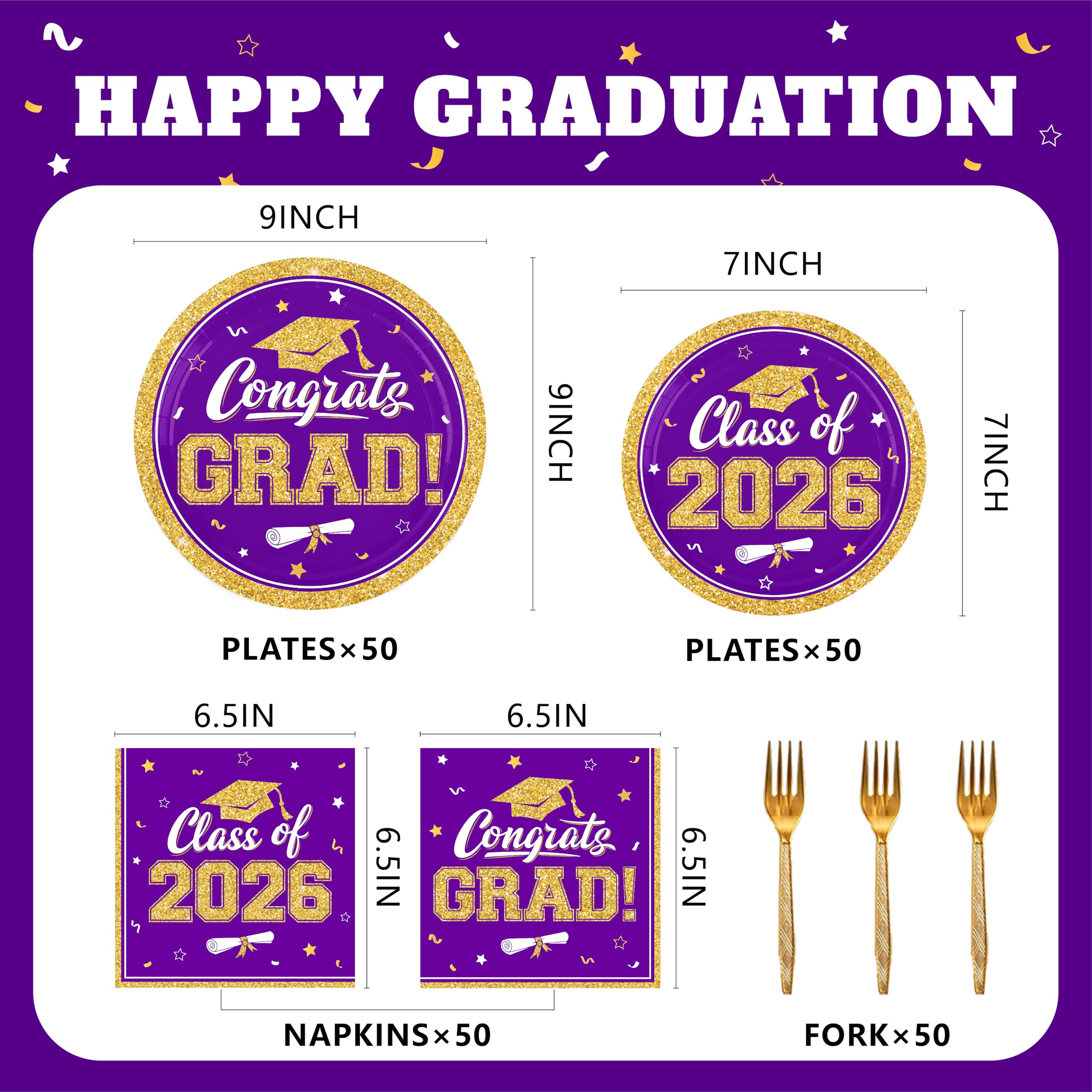 YISKUOPU graduation napkins add elegant touch and quick cleanup